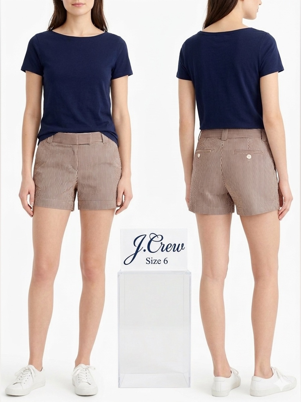J.Crew City Fit Strip 5” Chino Shorts 6 Style 92631